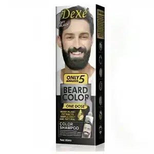رنگ مو ریش و سبیل Dexe مدل soft black
