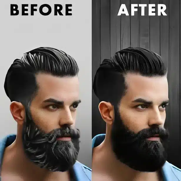 رنگ مو ریش و سبیل Dexe مدل soft black - تصویر 5