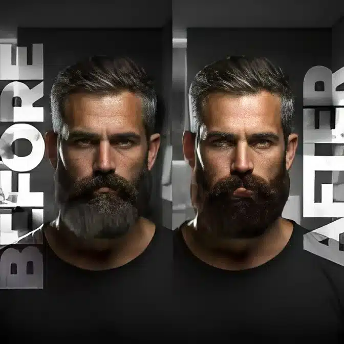 رنگ مو ریش و سبیل Dexe مدل soft black - تصویر 3