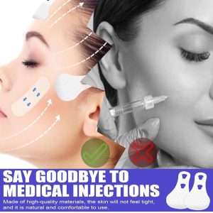 برچسب لیفت نامرئی صورت ایلهو مدل V-SHAPEDTHIN بسته ۴۰ عددی به همراه 3 کش