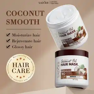 ماسک مو سادور مدل روغن نارگیل فری سولفات وزن 500gr