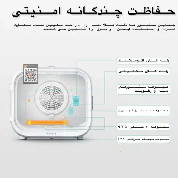 باکس خشک کن حیوانات خانگی پت کیت PETKIT مدل Air salon MAX - تصویر 18