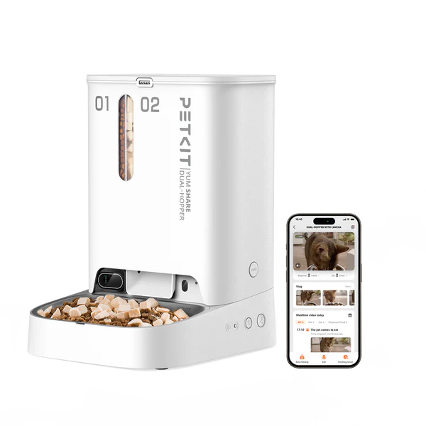 ظرف غذای اتوماتیک دو مخزنه هوشمند دوربین دار پت کیت (Petkit Solo Dual-hopper Camera Smart Pet Feeder) - تصویر 7