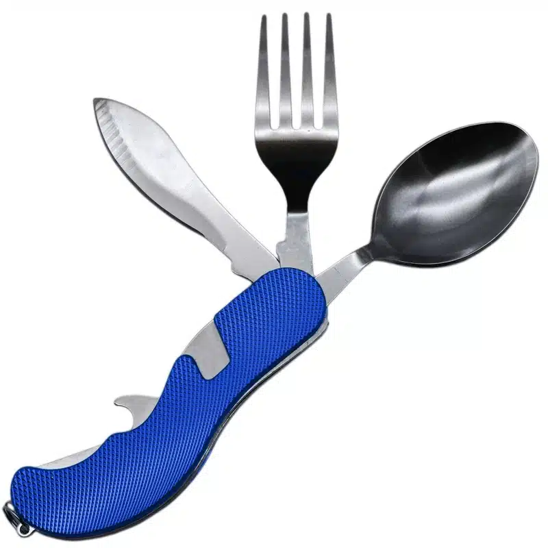 ست قاشق و چنگال چهار کاره مسافرتی مدل 1342/1