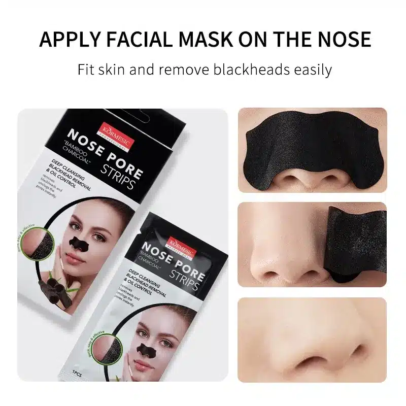 چسب ضد جوش سرسیاه کورمسیک مدل ذغال بامبو پک 10عددی - تصویر 6