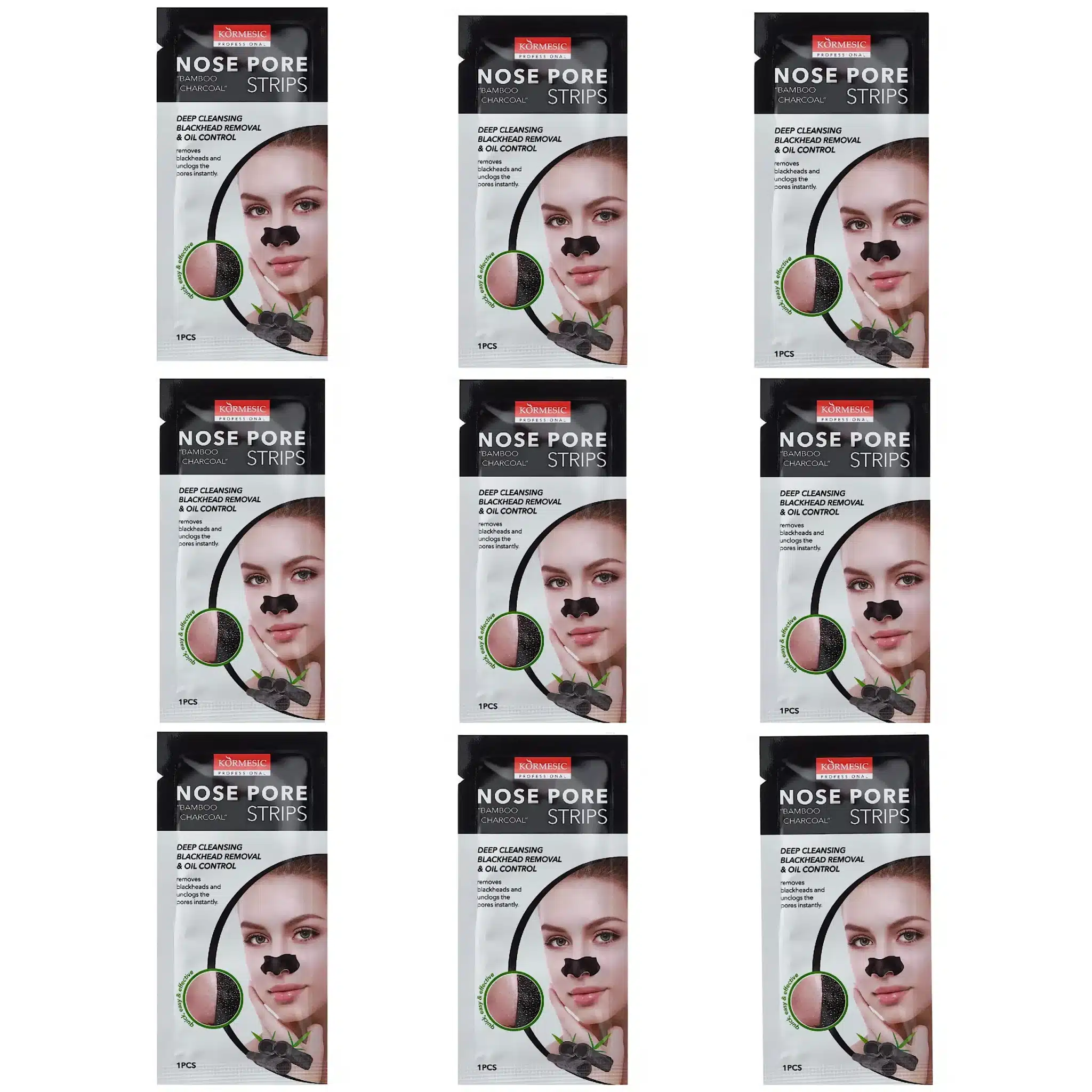 چسب ضد جوش سرسیاه کورمسیک مدل ذغال بامبو پک 10عددی - تصویر 9