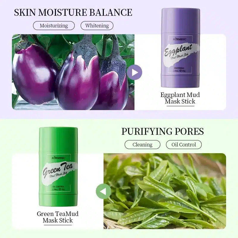 ماسک استیک گچی کورمسیک مدل چای سبز وزن 45 گرم - تصویر 5