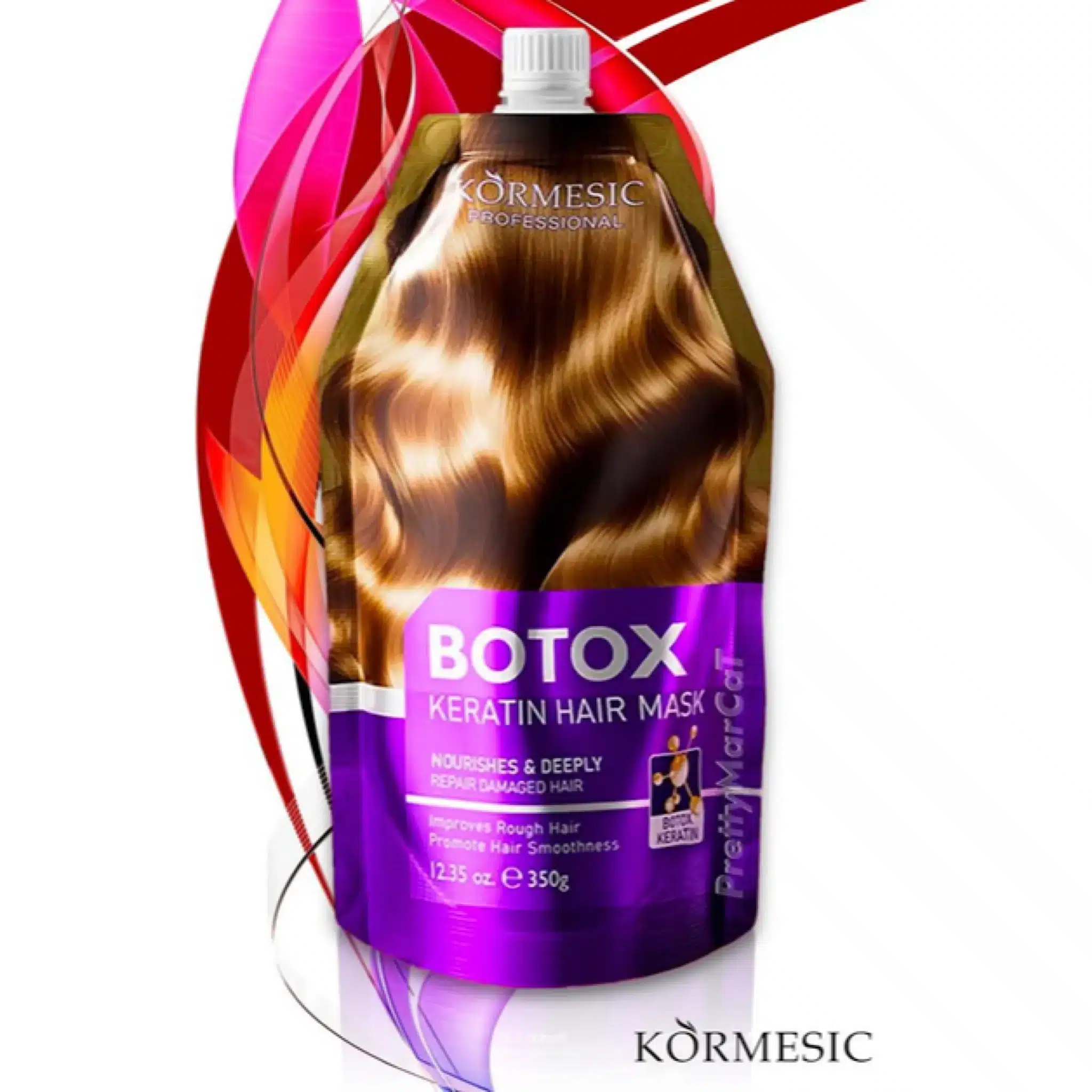 ماسک ترمیم و صاف کننده کورمسیک مدل بوتاکس مناسب انواع مو حجم 350ml - تصویر 7