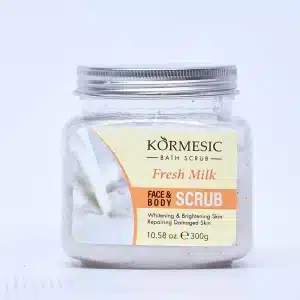 اسکراب لایه بردار صورت و بدن کورمسیک مدل عصاره شیر وزن 350gr