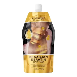 ماسک مو ترمیم کننده کورمسیک مدل کراتین برزیلی مناسب موهای آسیب دیده وزن350g