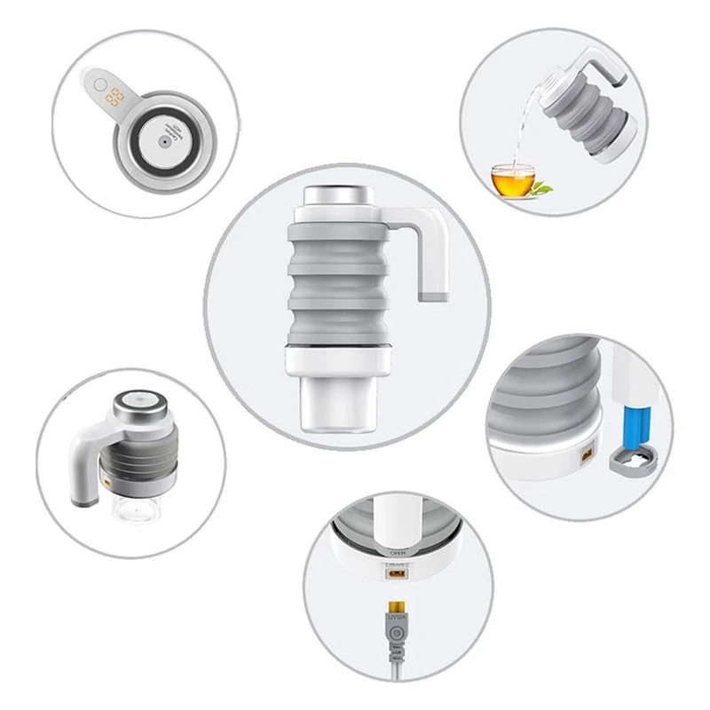 کتری فندکی گرین لاین مدل Electric Kettle GNCARFELKT - تصویر 5