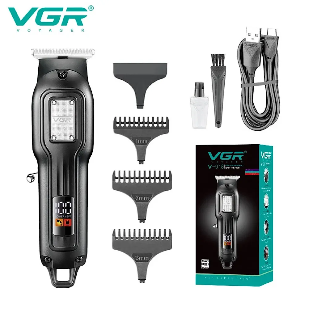 ماشین اصلاح موی سر و صورت وی جی آر سری خط زن VGR V-918 - تصویر 3