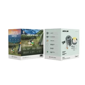 ست ظروف و گاز آشپزی کمپینگ GRREN LiON گرین لاین مدل 10 در 1