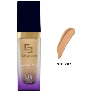 کرم پودر فول کاور اینگرید مدل مات فینیش اویل فری SPF15 وزن ۵۰g شماره ۲۰۷