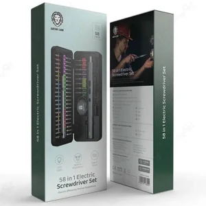 پیچ گوشتی شارژی گرین لاین مدل GN58IN1ELSD مجموعه 58 عددی