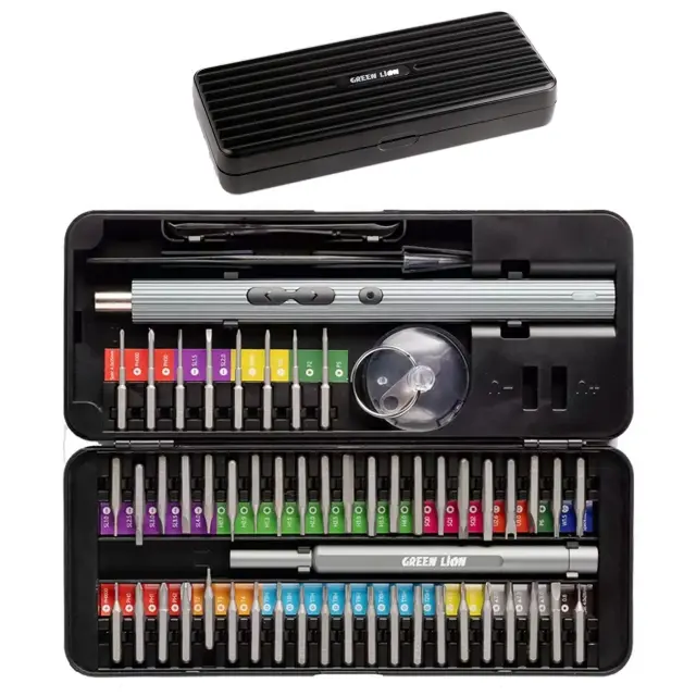 پیچ گوشتی شارژی گرین لاین مدل GN58IN1ELSD مجموعه 58 عددی - تصویر 4