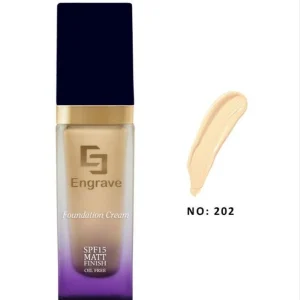 کرم پودر فول کاور اینگرید مدل مات فینیش اویل فری SPF15 وزن ۵۰g شماره ۲۰۲