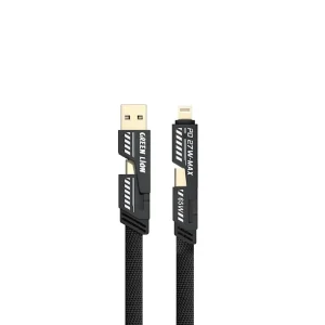 کابل 4 کاره گرین لاین مدل 2in2 braided cable