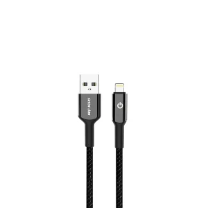 کابل تبدیل باﻓﺘﻪ ﺷﺪە USB-A به Lightning گرین لاین 1m