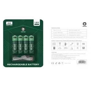 باتری قلمی قابل شارژ گرین Rechargeable Battery 1800mWh