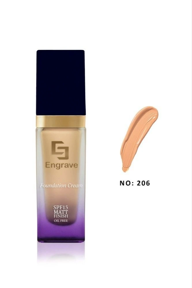 کرم پودر فول کاور اینگرید مدل مات فینیش اویل فری SPF15 وزن ۵۰g شماره ۲۰۶