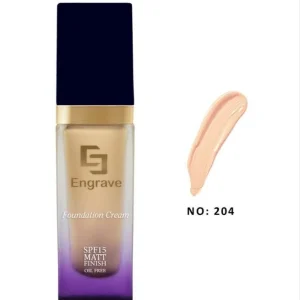 کرم پودر فول کاور اینگرید مدل مات فینیش اویل فری SPF15 وزن ۵۰g شماره ۲۰۴