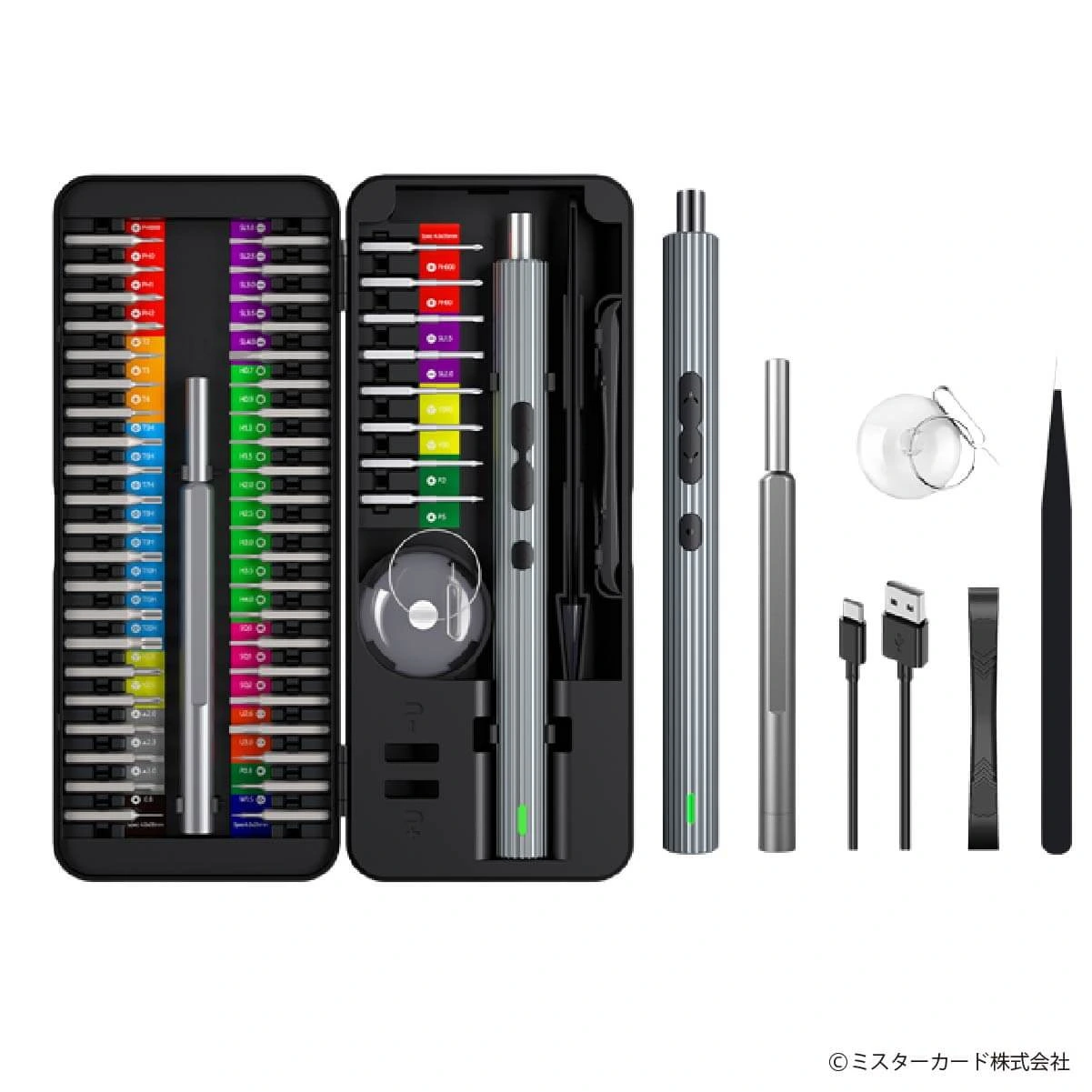 پیچ گوشتی شارژی گرین لاین مدل GN58IN1ELSD مجموعه 58 عددی - تصویر 9