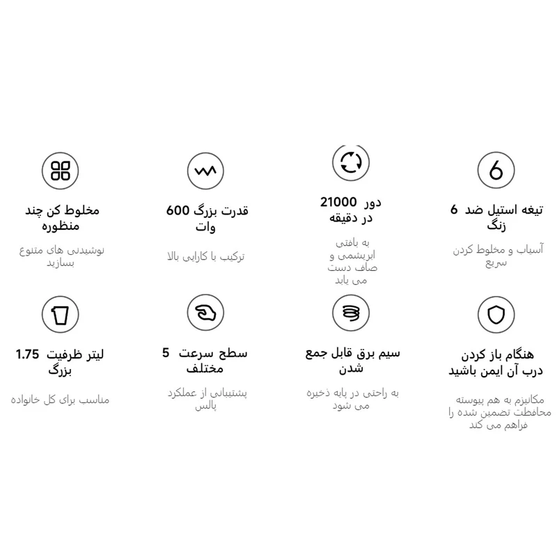 مخلوط کن و آسیاب کن شیائومی مدل MLLJ001CM-1A - تصویر 10