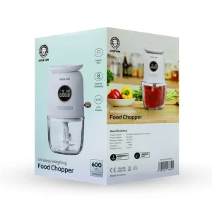 خردکن و ترازو دیجیتال آشپزخانه گرین لاین Green wireless weighing food chopper