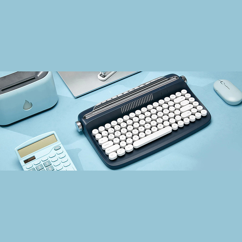 کیبورد بلوتوثی اکتو مدل B303 طرح ماشین تایپ - تصویر 11