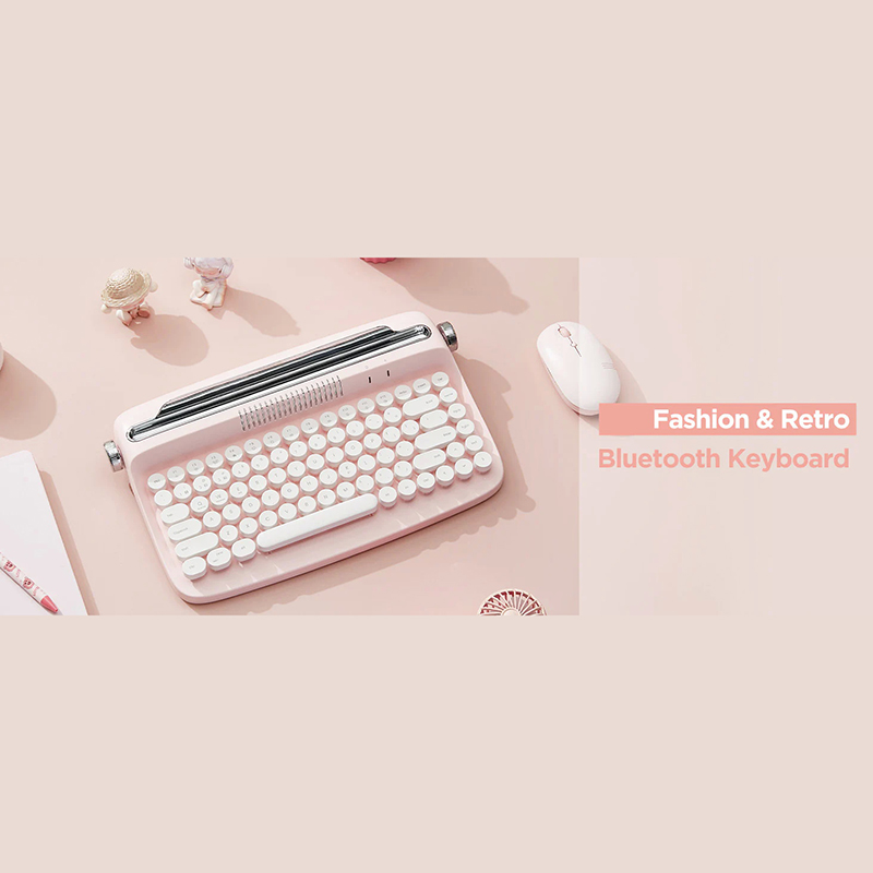 کیبورد بلوتوثی اکتو مدل B303 طرح ماشین تایپ - تصویر 18