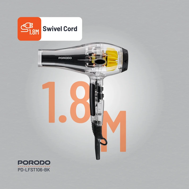 سشوار حرفه ای 2000 وات پرودو مدل LFST106 - تصویر 3