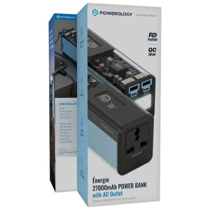 پاور استیشن 130 وات پاورولوژی ظرفیت27000 میلی آمپر ساعت