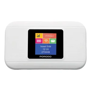 مودم Porodo Nexfi 3000mAh 4G LTE Portable WiFi Router
