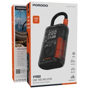 کمپرسور باد پرودو مدل Porodo Vyrox Car Tire Inflator PDGA05BK