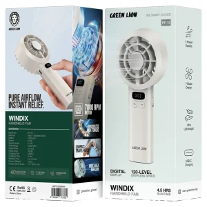 پنکه شارژی گرین لاین مدل WINDIX