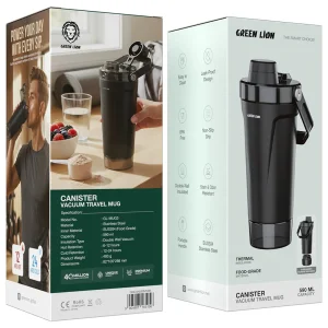 ماگ سفری وکیوم گرین لاین مدل CANISTER VACUUM TRAVEL MUG ظرفیت 590 میلی‌لیتر