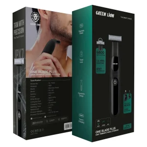 ماشین اصلاح چندکاره Green Lion One Blade Plus تریمر صورت، بینی و ابرو ضدآب