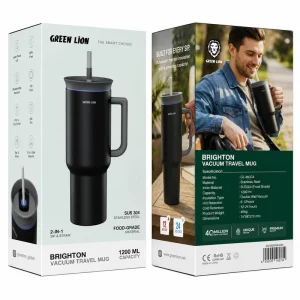 تراول ماگ گرین لاین مدل Brighton Vacuum گنجایش 1.2 لیتر