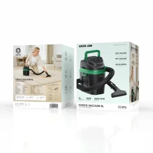 جاروبرقی سطلی گرین لاین مدل Force Vacuum 600W Wet & Dry با قابلیت مکش خشک و تر