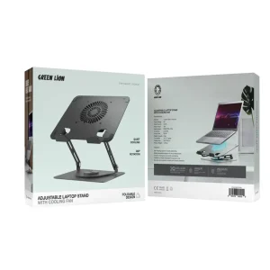 استند لپ تاپ خنک‌کننده گرین لاین مدل Adjustable Laptop Stand with Cooling Fan