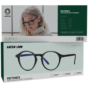 عینک بلوکات محافظ چشم گرین لاین مدل Green Lion Retinex Anti-Blue Light Eyewear