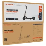 Porodo Electric Scooter 6.6AH with Helmet - Black
