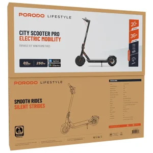اسکوتر برقی پرودو مدل Porodo City Scooter Pro 6.6AH به همراه کلاه ایمنی