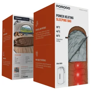کیسه خواب گرمایشی پرودو مدل Porodo Lifestyle Power Heating Sleeping Bag
